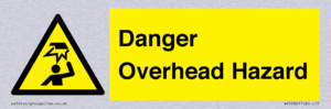 Danger Overhead Hazard